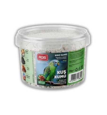 Hobi - Hobi Minarelli Beyaz Kuş Kumu 300 Gr