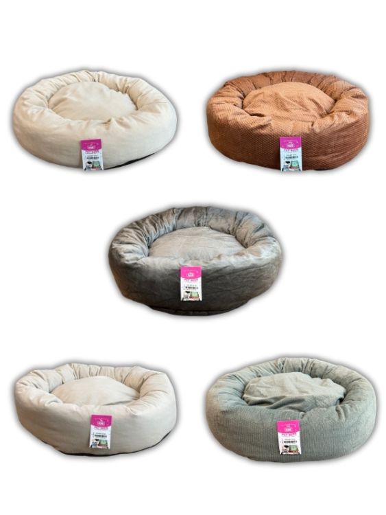 Hobi Pet Beds Kedi ve Köpekler İçin Simit Yatak ZT-001 50 cm 5’li Paket