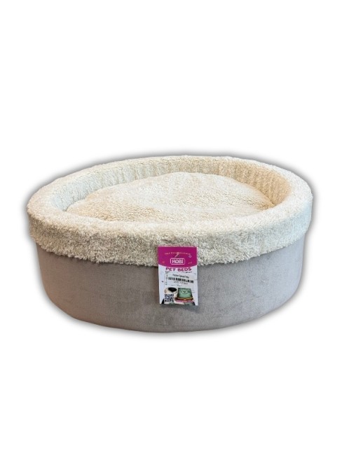 Hobi - Hobi Pet Beds Vizon Renk Peluş Özel Simit Kedi & Köpek Yatağı ZT-004 - 45 Cm