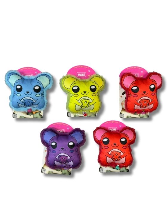 Hobi Pet Toys Fare Figürlü Zilli Kedi & Köpek Oyuncağı RD1018 5’li Paket