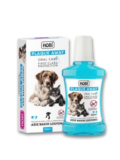 Hobi - Hobi Plaque Away Kedi ve Köpekler İçin Ağız Bakım Sölüsyonu 250ml