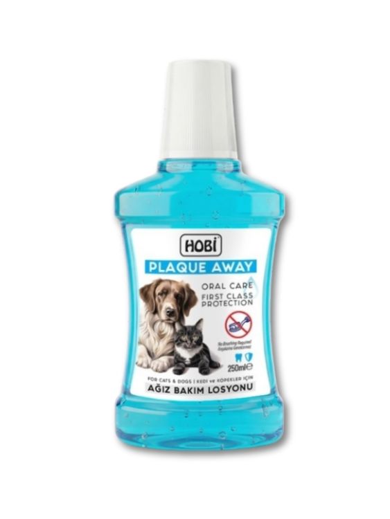 Hobi Plaque Away Kedi ve Köpekler İçin Ağız Bakım Sölüsyonu 250ml