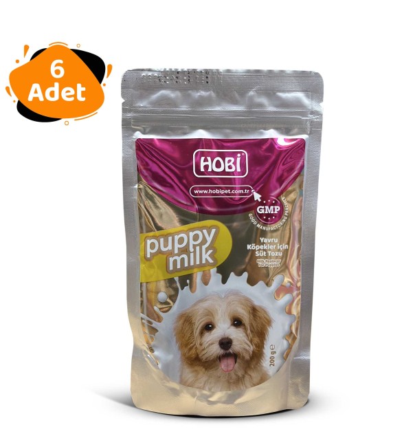 Hobi - Hobi Puppy Milk Yavru Köpekler İçin Süt Tozu 200gr x 6 Adet