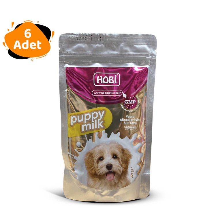 Hobi Puppy Milk Yavru Köpekler İçin Süt Tozu 200gr x 6 Adet