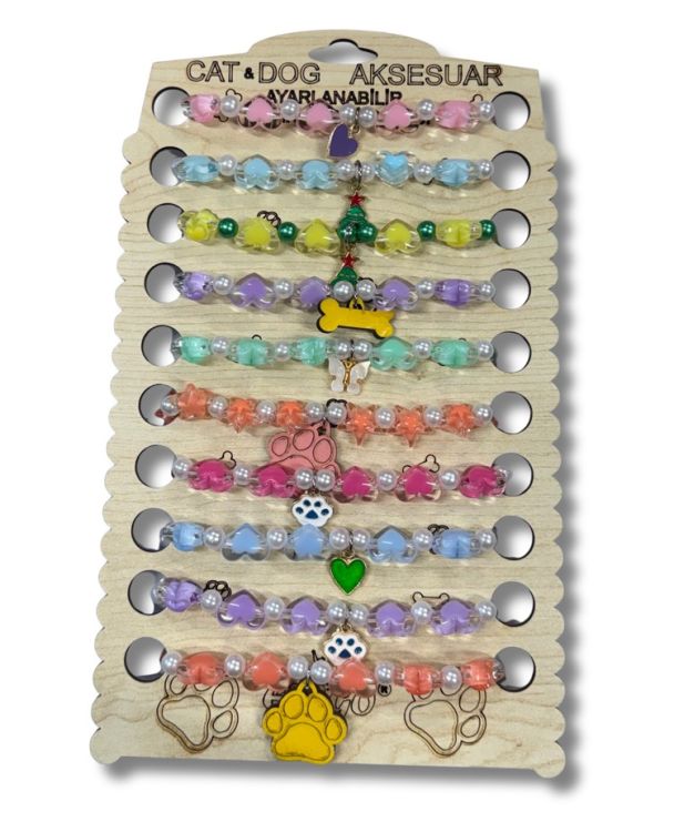 Hobi Renkli Kedi Kolyesi Ef205 X 10 Adet