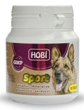 Hobi Sport Köpekler İçin Vitamin Mineral ve Amino Asit Takviyesi 30 Tablet