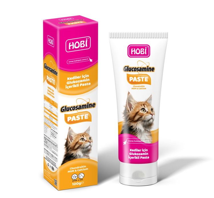 Hobi Glucosamine Paste Kediler İçin Glukozamin Pastası 100gr