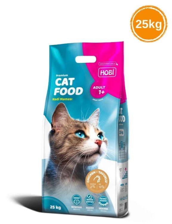 Hobi Tavuklu Yetişkin Kedi Maması 25kg
