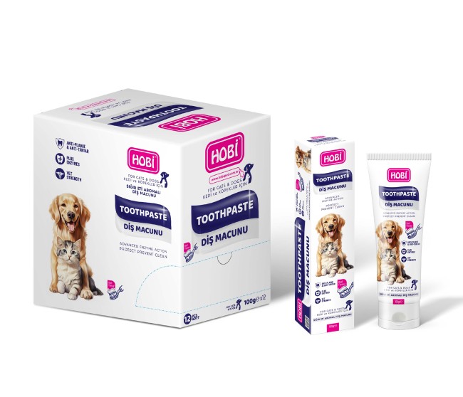 Hobi Toothpaste Kedi Ve Köpekler İçin Diş Macunu 100 Gr x 12 Adet - Thumbnail