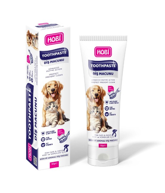 Hobi Toothpaste Kedi Ve Köpekler İçin Diş Macunu 100 Gr x 12 Adet - Thumbnail