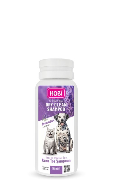Hobi - Hobi Lavanta Kokulu Kedi ve Köpekler İçin Kuru Toz Şampuan 150ml