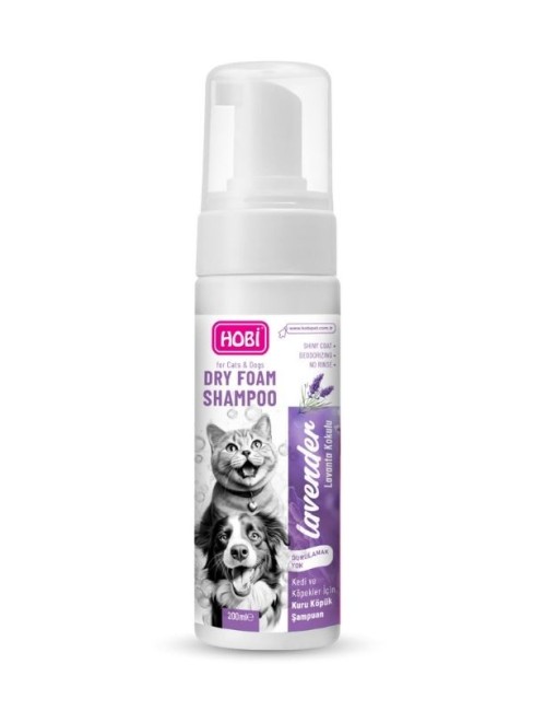 Hobi - Hobi Lavanta Özlü Kedi ve Köpekler İçin Köpük Şampuan 200ml