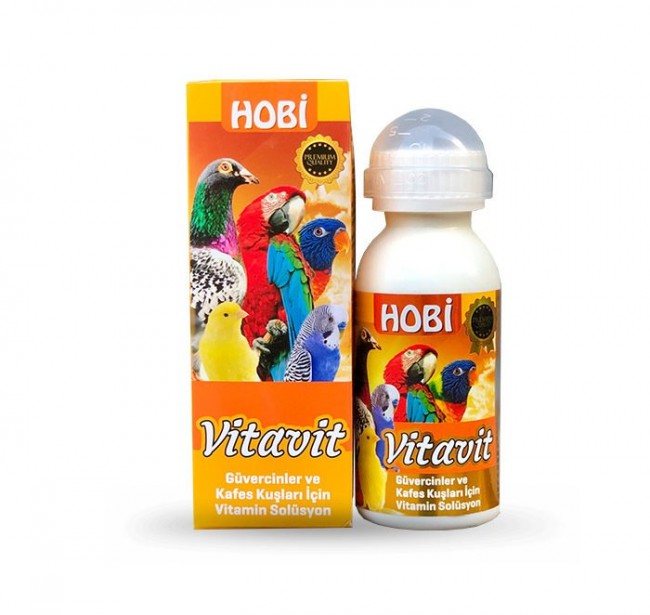 Hobi - Hobi Vitavit Kuşlar İçin Güçlendirme Vitamini 100 Ml x 3 Adet