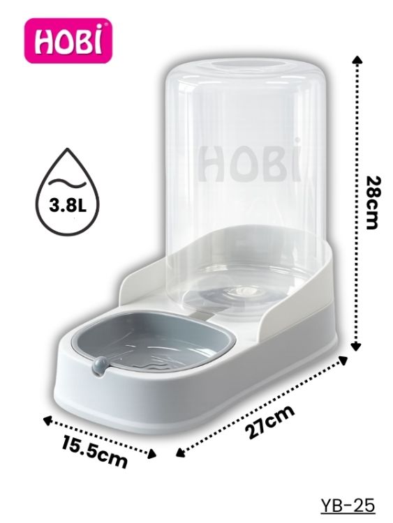 Hobi YB-25 Otomatik Rezervli Kedi & Köpek Suluğu 3.8 L Tekli