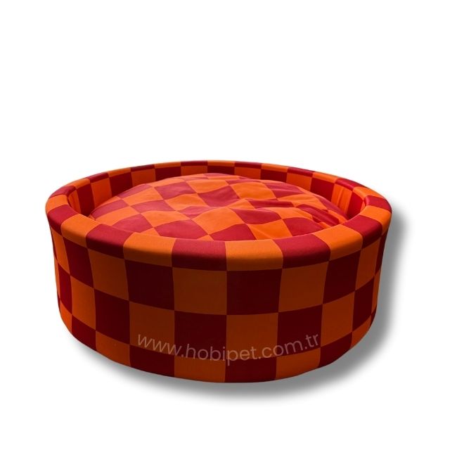 Hobi - Hobi Yumuşak Süngerli Taraftar Kedi Yatağı - Kırmızı Sarı