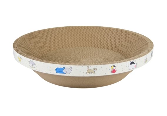 Hobi Yuvarlak L Beden Karton Kedi Yatağı (9034)