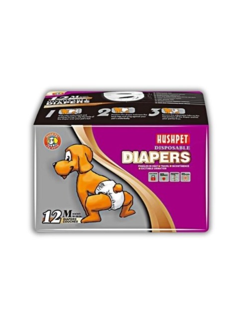 Hushpet - Hushpet Köpek Bezi M Beden 12 Li