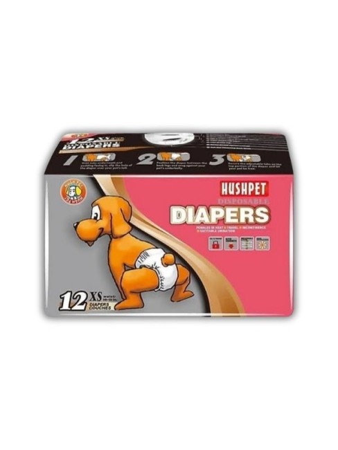 Hushpet - Hushpet Köpek Bezi XS Beden 12 Li