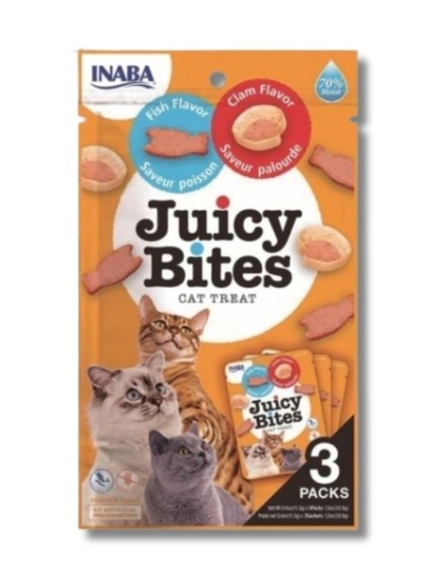 İnaba - Inaba Juicy Bites Balıklı ve İstiridyeli Kedi Ödül Maması 11,3 Gr (3’lü) – (USA702)