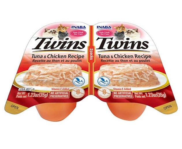 İnaba - İnaba Twins Ton Balıklı Ve Tavuklu Kedi Ödül Jölesi Usa831 2 X 35 Gr (6 Adet)