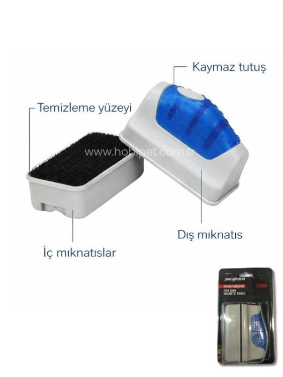 Jingye JY-01M Orta Boy Mıknatıslı Akvaryum Camı Sileceği