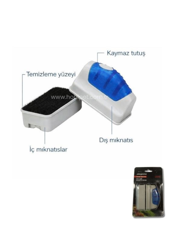 Jingye JY-01S Küçük Boy Mıknatıslı Akvaryum Camı Sileceği