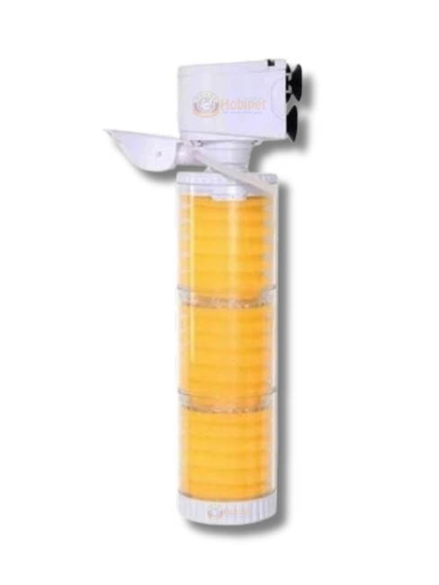 Jingye - Jingye JY-8400F Şeffaf Gövdeli Akvaryum İç Filtre 25W 1000L/H Beyaz