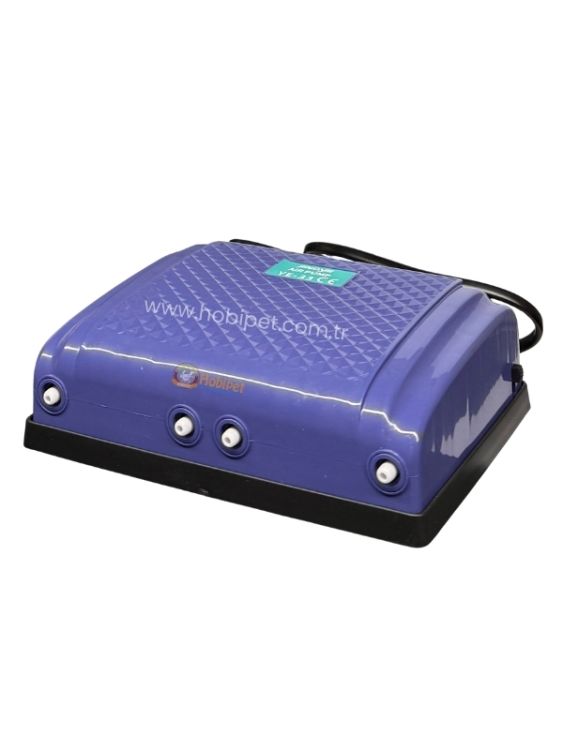 Jingye YE-33 Dört Çıkışlı Akvaryum Hava Motoru Mavi 10W 4x4L/Min