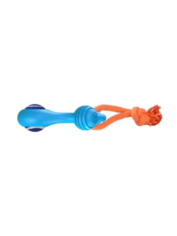 Joyser Jys-7108 Bone İpli Kauçuk Kemik Yavru Köpek Oyuncağı Mavi