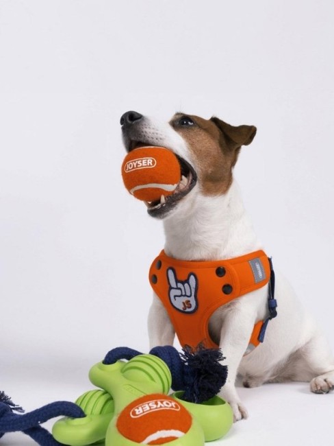 Joyser Jys-7147 Halatlı Kauçuk Toplu Köpek Oyuncağı Yeşil - Thumbnail