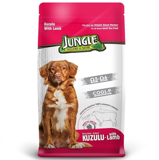 Jungle - Jungle Kuzu Etli Yetişkin Köpek Maması 15 Kg