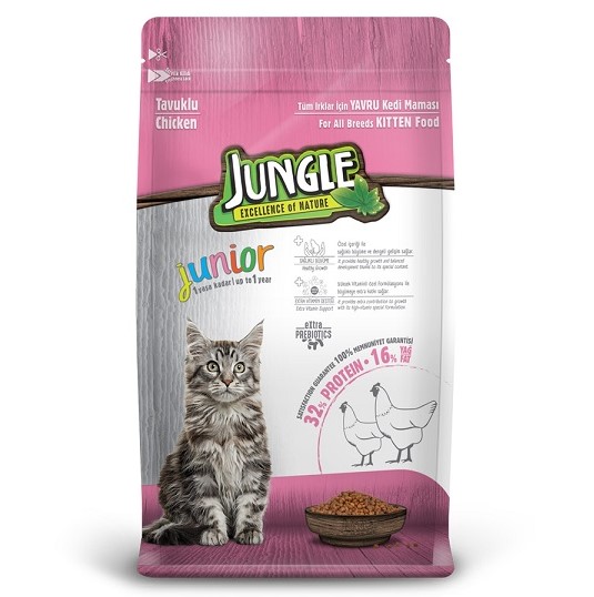Jungle - Jungle Tavuklu Yavru Kedi Maması 15 Kg