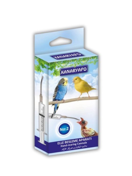 Kanaryapo Muhabbet Kuşları ve Kanaryalar İçin Elle Besleme Aparatı No:2