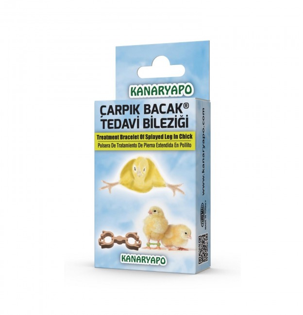 Kanaryapo - Kanaryapo Civcivler İçin Çarpık Bacak Tedavi Bileziği Seti X 3 Adet