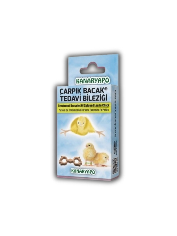 Kanaryapo Civcivler İçin Çarpık Bacak Tedavi Bileziği 10’lu Set