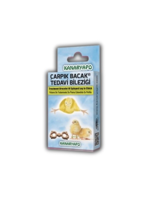 Kanaryapo - Kanaryapo Civcivler İçin Çarpık Bacak Tedavi Bileziği 10’lu Set