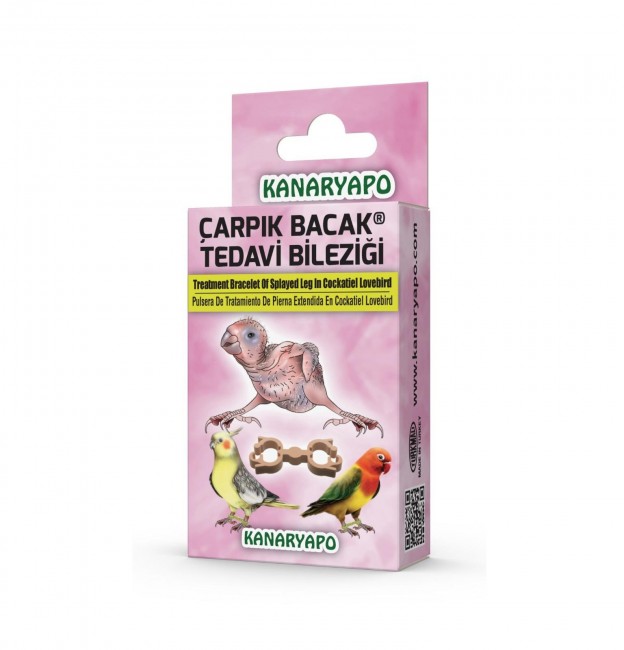 Kanaryapo - Kanaryapo Paraket Çarpık Bacak Bileziği x 3 Adet