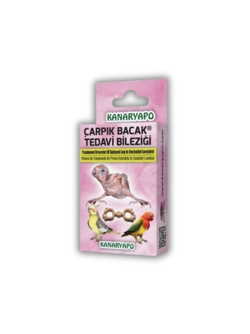 Kanaryapo - Kanaryapo Paraketler İçin Çarpık Bacak Tedavi Bileziği 10’lu Set