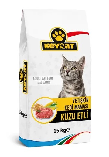 Keycat Kuzu Etli Yetişkin Kedi Maması 15 Kg