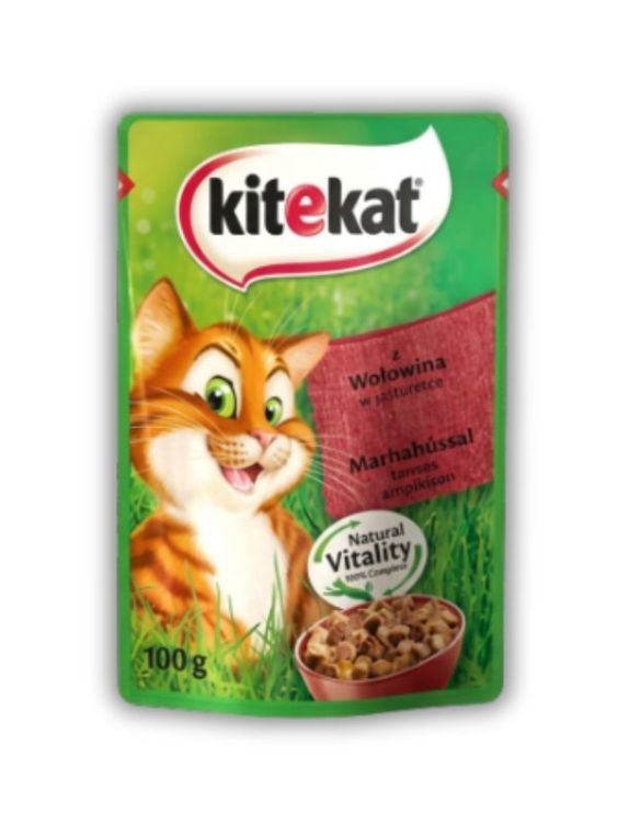 Kitekat Sığır Etli Gravy Soslu Pouch Mama 85 Gr (453707)