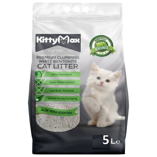 Kitty Max - Kitty Max Aloe Veralı Bentonit Kedi Kumu 5 Litre