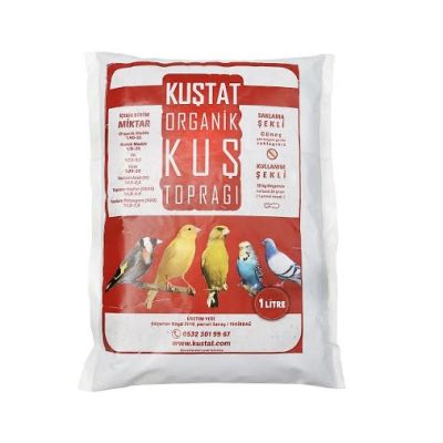 Kuştat Organik Kuş Toprağı 1 Litre x 3 Adet