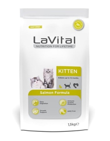 Lavital Kitten Somonlu Yavru Kedi Maması 1.5 Kg