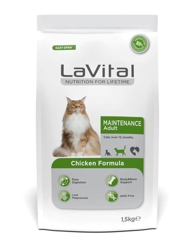 Lavital - Lavital Maintenance Tavuklu Yetişkin Kedi Maması 1.5 Kg