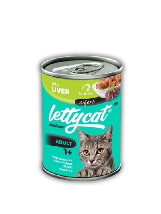 Lettycat Ciğerli Yetişkin Kedi Konservesi 400gr