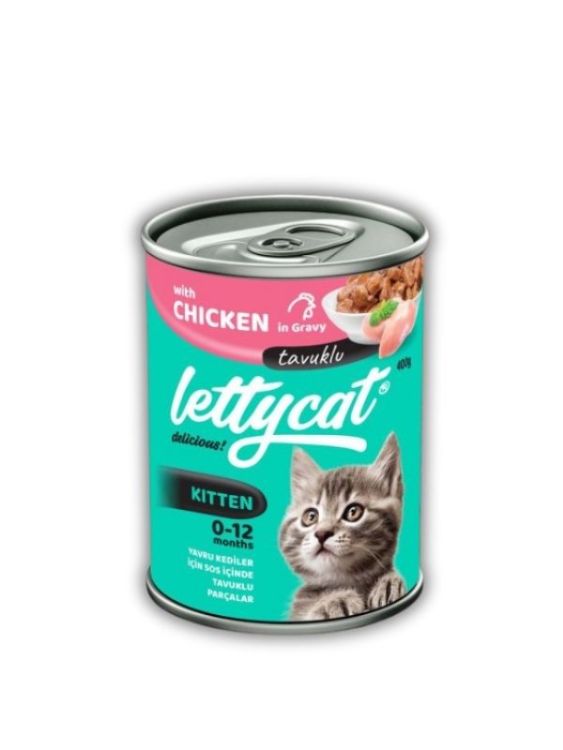 Lettycat Tavuklu Yavru Kedi Konservesi 400gr