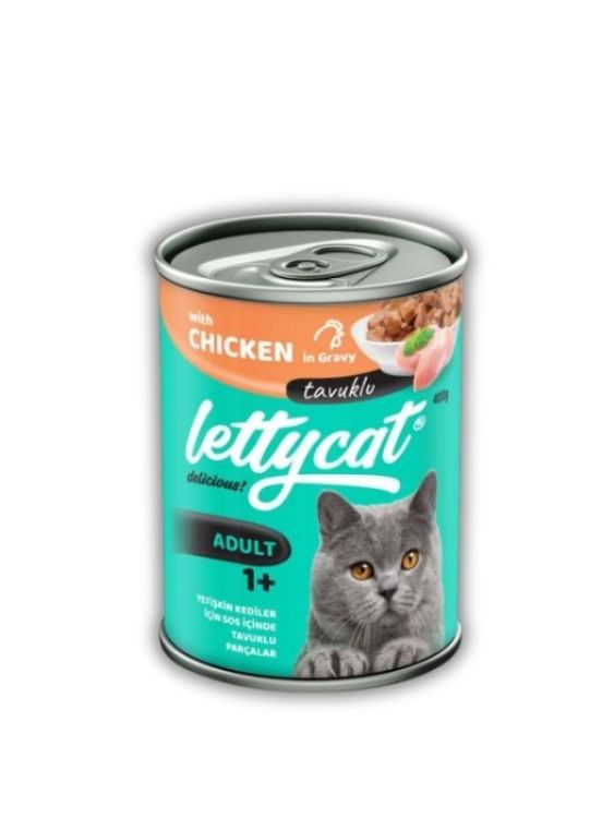 Lettycat Tavuklu Yetişkin Kedi Konservesi 400gr