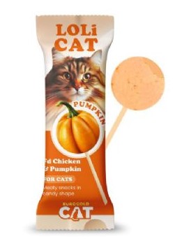 Lolicat - Lolicat Kediler İçin Tavuklu Balkabaklı Lolipop Kedi Ödülü X 15 Adet