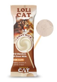 Lolicat - Lolicat Kediler İçin Tavuklu Keçi Sütlü Lolipop Kedi Ödülü X 15 Adet