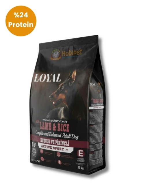 Loyal - Loyal Active Sport Kuzu Etli ve Pirinçli Yetişkin Köpek Maması 15 Kg